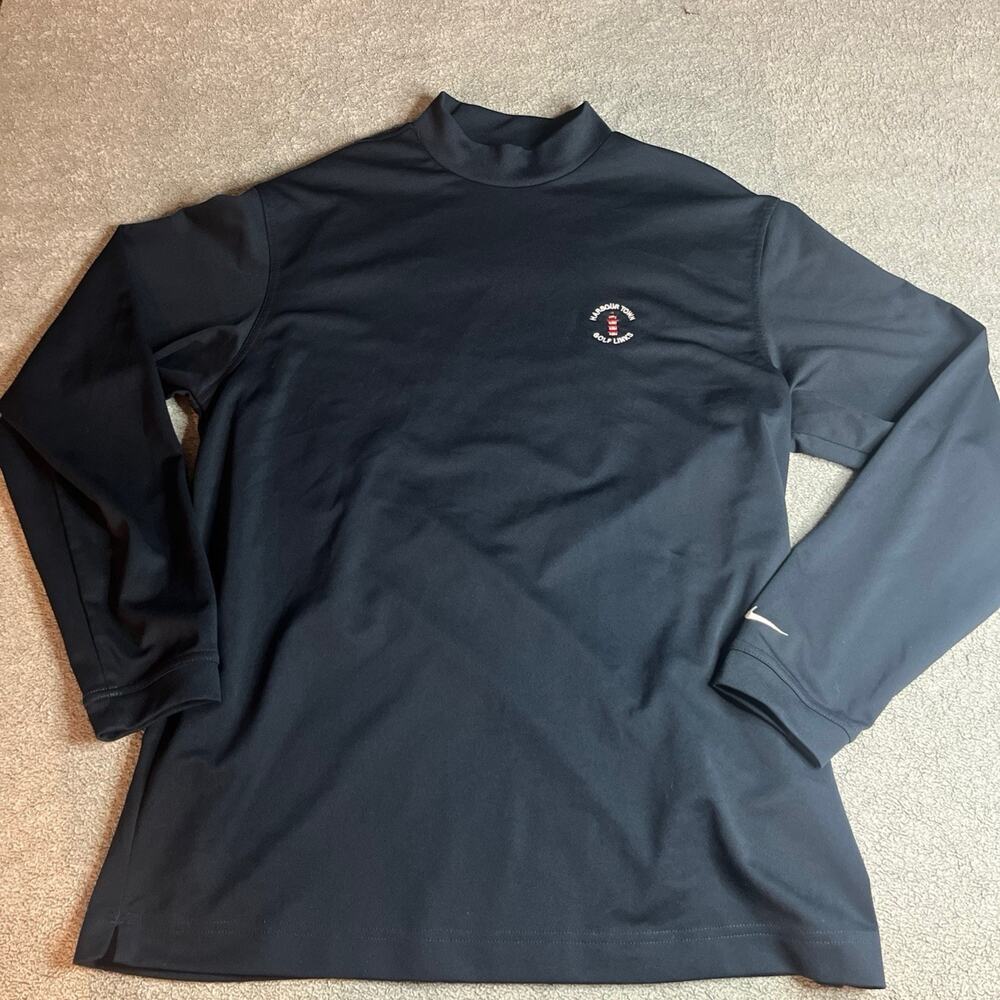 Nike Golf Men’s Harbor Town Golf Links Shirt Dark Blue Size M FitDry B249